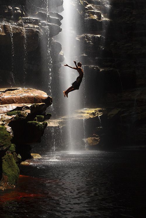 conversations ecstatic leap into water cave