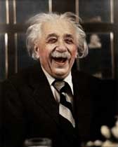 Einstein Laughing, photograph